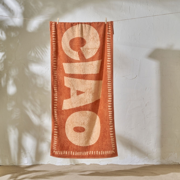 90 x 150 cm Ciao Cotton Beach Towel - Tile