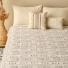 150 x 220 cm Anchal Cotton Single Printed Pique - Anthracite