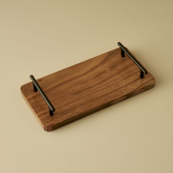 Eliffe 30 x 15 x 5 cm Decorative Tray - Brown