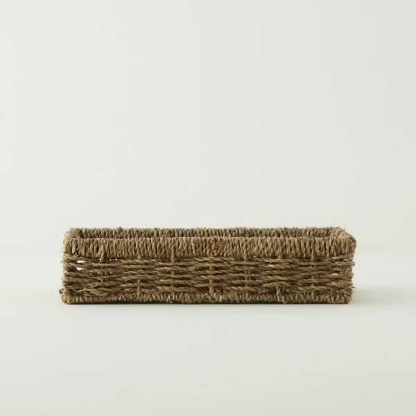Nira 32 x 21 x 7 cm Wicker Basket - Beige