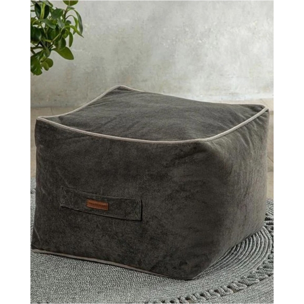 Velvet POUF 45x45 cm Anthracite