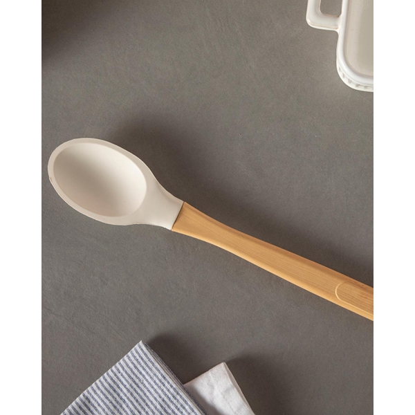 Eddy Silicone Service Spoon 29 cm Light Beige