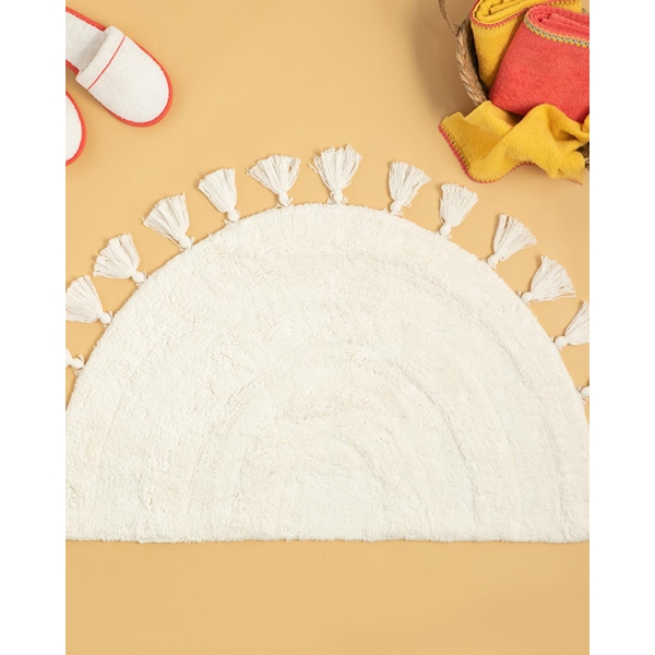 Luna Cotton Bath Mat 55x90 cm Ecru