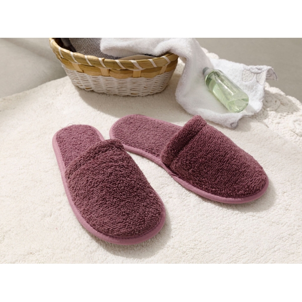 Simple Cottony Women's Spa Slippers 36-40 Rose Color