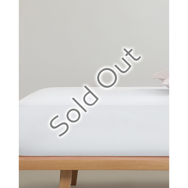 Plain 2 Cotton Single Fitted Sheet 100x200 cm White