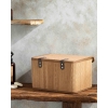Gina Bamboo Storage Box 36x27x22 cm Light Brown.