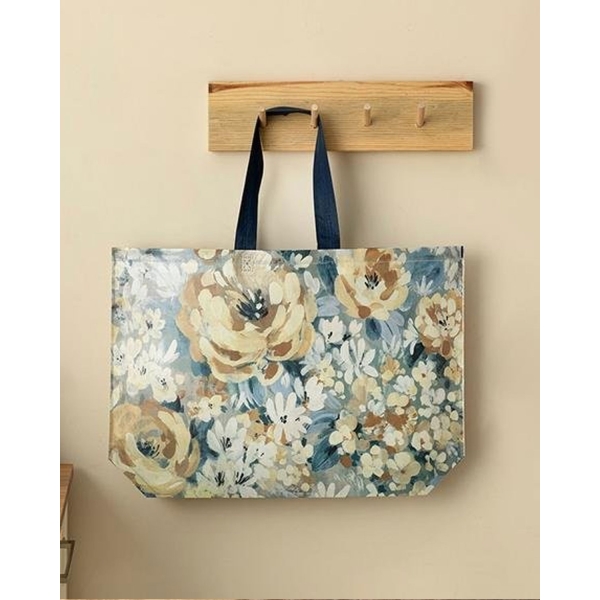 Roses Shopping Bag 54,5x38 Cm Blue