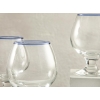 Grand Glass 3 Pcs Coffee Side Water Cup 390 mL Blue