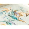 Bamboo Glass Decorative Tray 31x46 cm Cream-Gold
