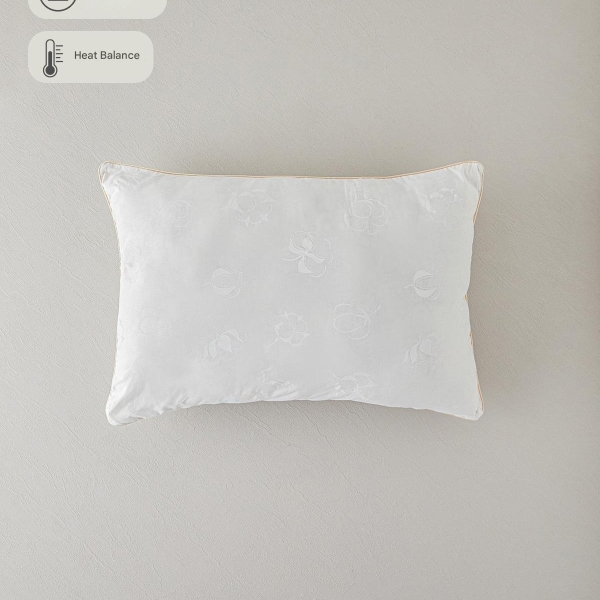 Comfy Cotton Pillow 50x70 cm White