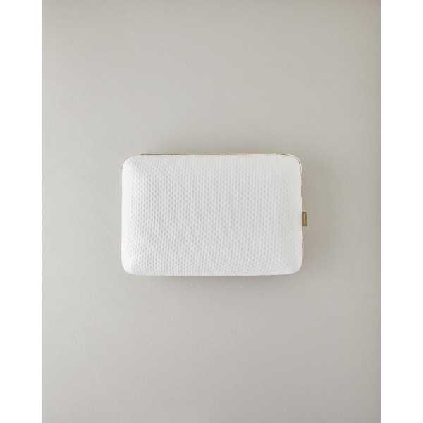 Ergonomic Neck Support Visco Pillow 60x40x16 cm White