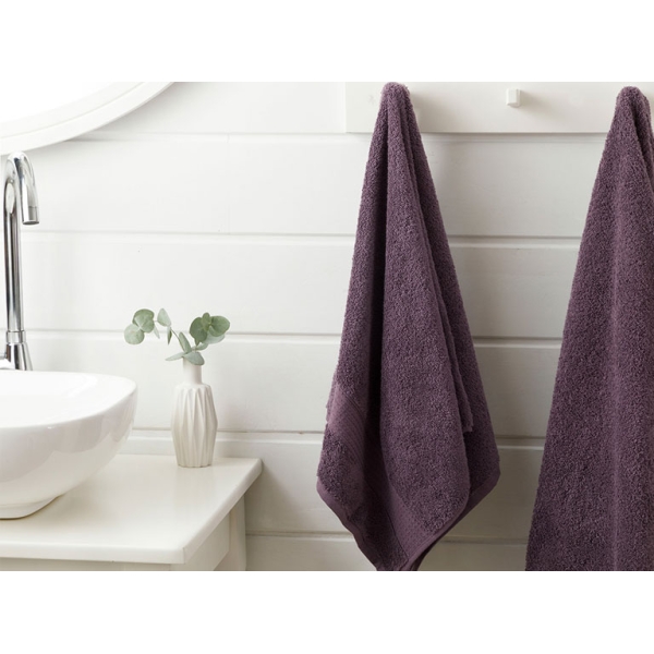 Pure Basic Face Towel 50x90 cm Dark Purple