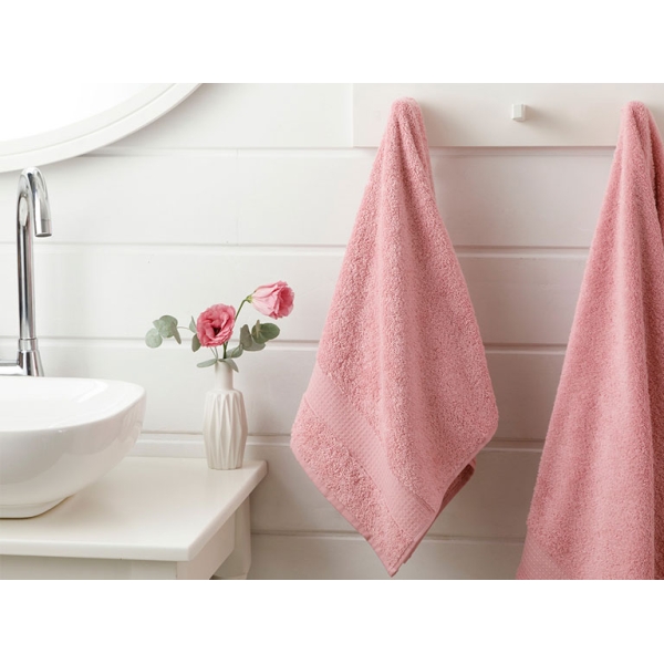 Pure Basic Face Towel 50x90 cm Light Rose