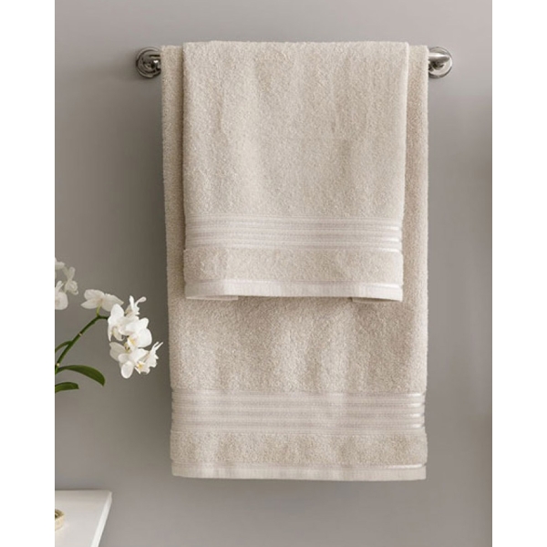 Romantic Stripe Filoselle Bath Towel Set 50x85cm + 70x150cm Gray