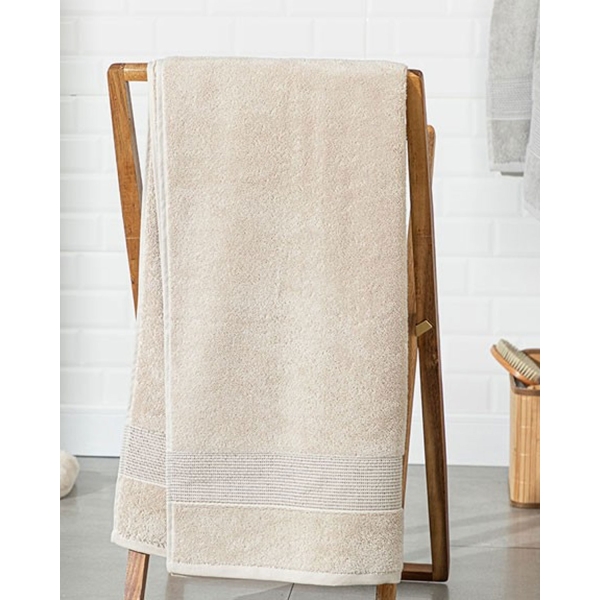 Deluxe Cottony Low Twist Bath Towel 90x150 cm Beige