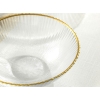 Graceful Glass Bowl 15 cm Gold