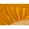 Plain Cotton Queen Size Fitted Sheet 160x200 cm Mustard