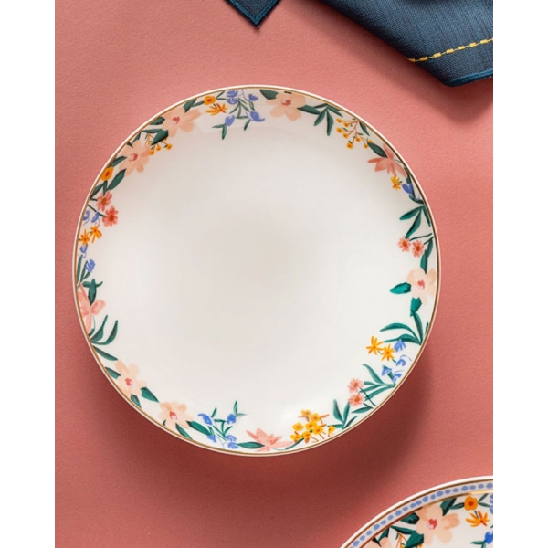 Flower Spree Porcelain Dinner Plate 20 cm White
