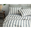 Billowy Seersucker For One Person Duvet Cover Set 160x220 cm Dark Blue