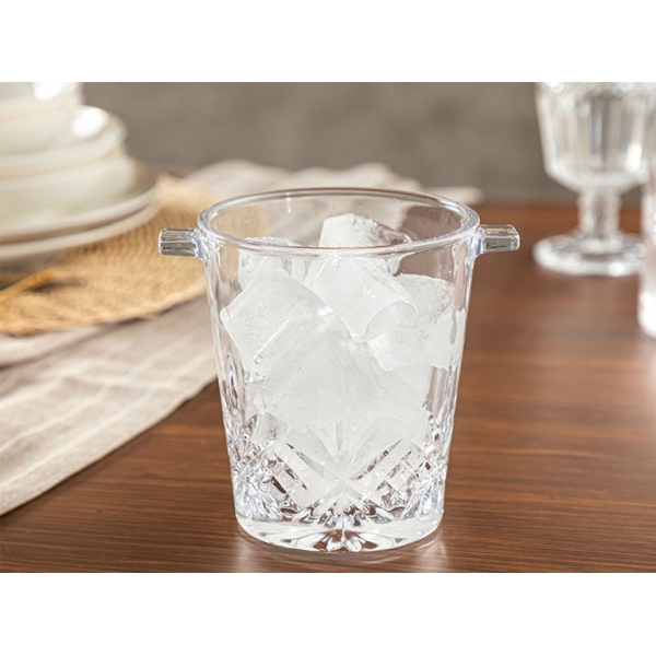 Lunas Glass Ice Bucket 15 cm Transparent