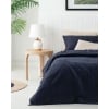 Aurora Silky Touch Double Person Duvet Cover Set 200x220 cm Midnight Blue