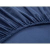 Plain Cotton Queen Size Fitted Sheet 160x200 cm Midnight Blue
