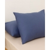 Plain Cotton 2 Set Pillowcase 50x70 cm Midnight Blue