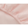 Plain Cotton Queen Size Fitted Sheet 160x200 cm Powder Pink
