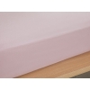 Plain Cotton Super King Fitted Sheet 200x200 cm Powder Pink