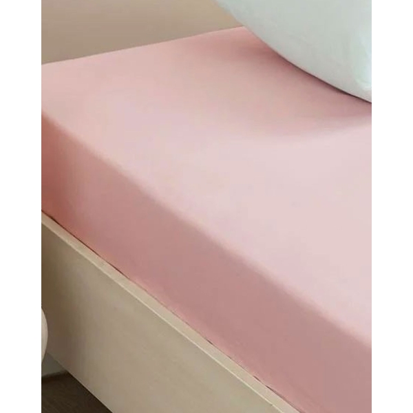 Plain Cotton For One Person Sheet 160x240 cm Candy Pink