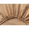 Plain Cotton For One Person Duvet Cover Set 160x220 cm Beige - Brown