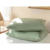 Plain Cottony 2 Set Pillowcase 50x70 cm Dark Green.
