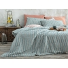 Crispate Seersucker For One Person Duvet Cover Set 160x220 cm Petrol Blue – Coral