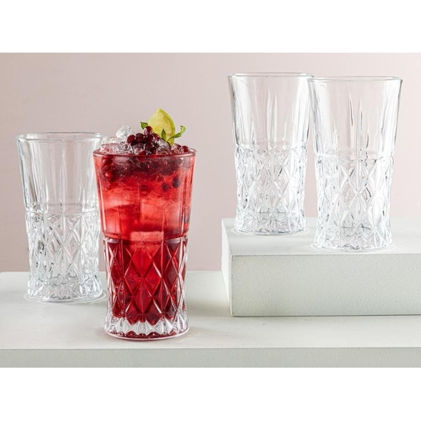 Rhoda Glass 4 Pcs Soft Drink Glass 290 Ml