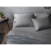 Aurora Silky Touch Single Duvet Cover Set 160x220 Cm Gray