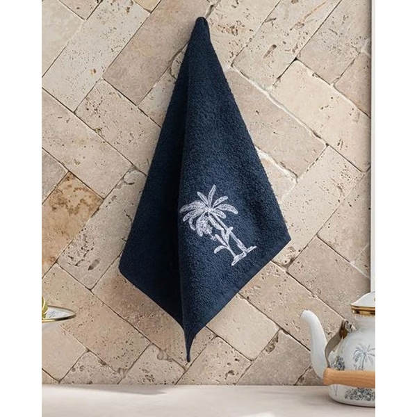 Toile Exotic Cotton Drying Cloth 40x60 cm Dark Blue