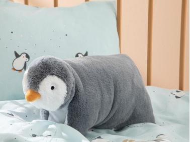 Little Penguin Child Pillow 38x40 Cm Gray