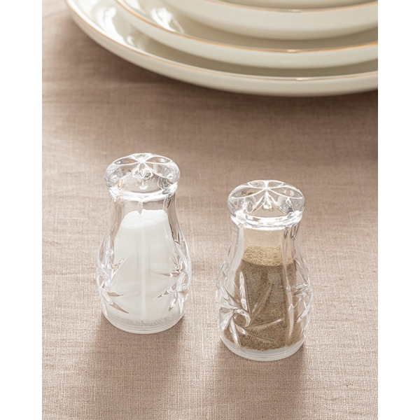 Wendo Glass 2 Pcs Salt Shaker - Pepper Shaker 4,7x8,2 Cm Transparent