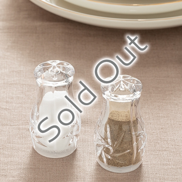 Wendo Glass 2 Pcs Salt Shaker - Pepper Shaker 4.7x8.2 cm Transparent