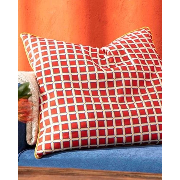 Direct Message Tesselation Printed Large Pillow 70x70 Cm Red