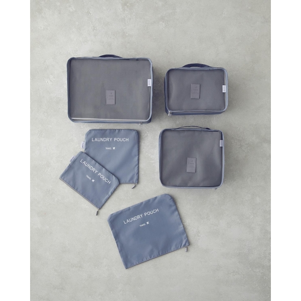 Blare 6 Pcs Organizer Set 40x30x13 cm Gray
