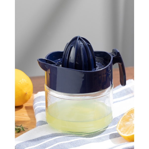 Hera Glass Lemon Juicer 300 ml Dark Blue