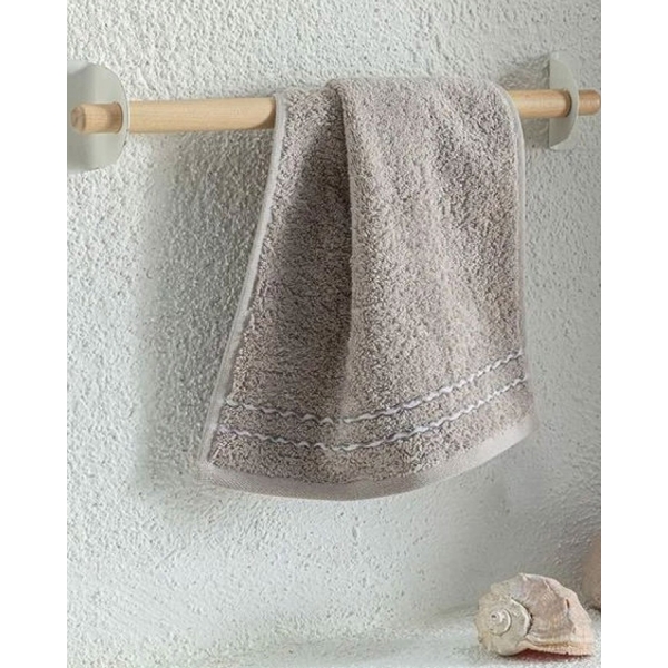 Soft Wave Cottony Hand Towel 30x40 cm Beige
