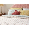Bloom Check Printed Double Person Summer Blanket 200x220 cm Orange,