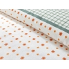 Bloom Check Printed Double Person Summer Blanket 200x220 cm Orange,