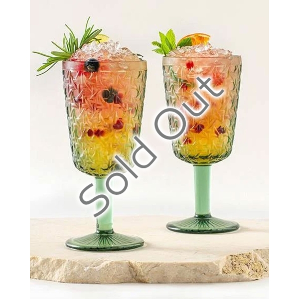 Agnes Glass 2-Piece Glass 290 ml Dark Green