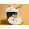 Sweet Sloth Dolomite Lidded with spoon Cup 340 ml Dark Blue.
