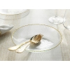 Graceful Glass Dinner Plate 21 cm Gold