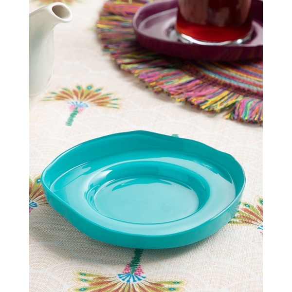 Charm Glass Tea Plate 12 cm Light Blue