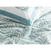 Calm Nature Printed Double Person Summer Blanket Set 200x220 cm Seledon,